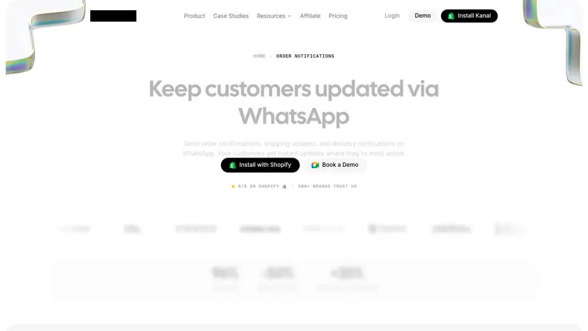 Kanal order notifications for Shopify, the utility messages that still deliver to US customers