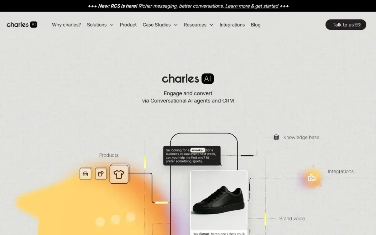 Charles AI homepage