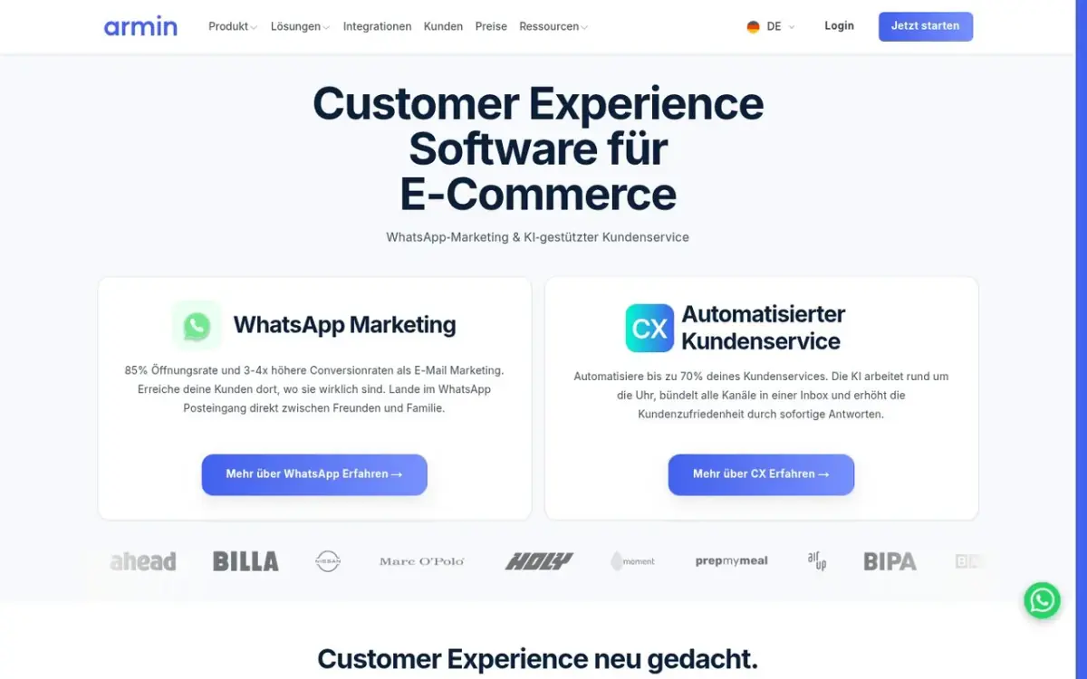 Chatarmin homepage