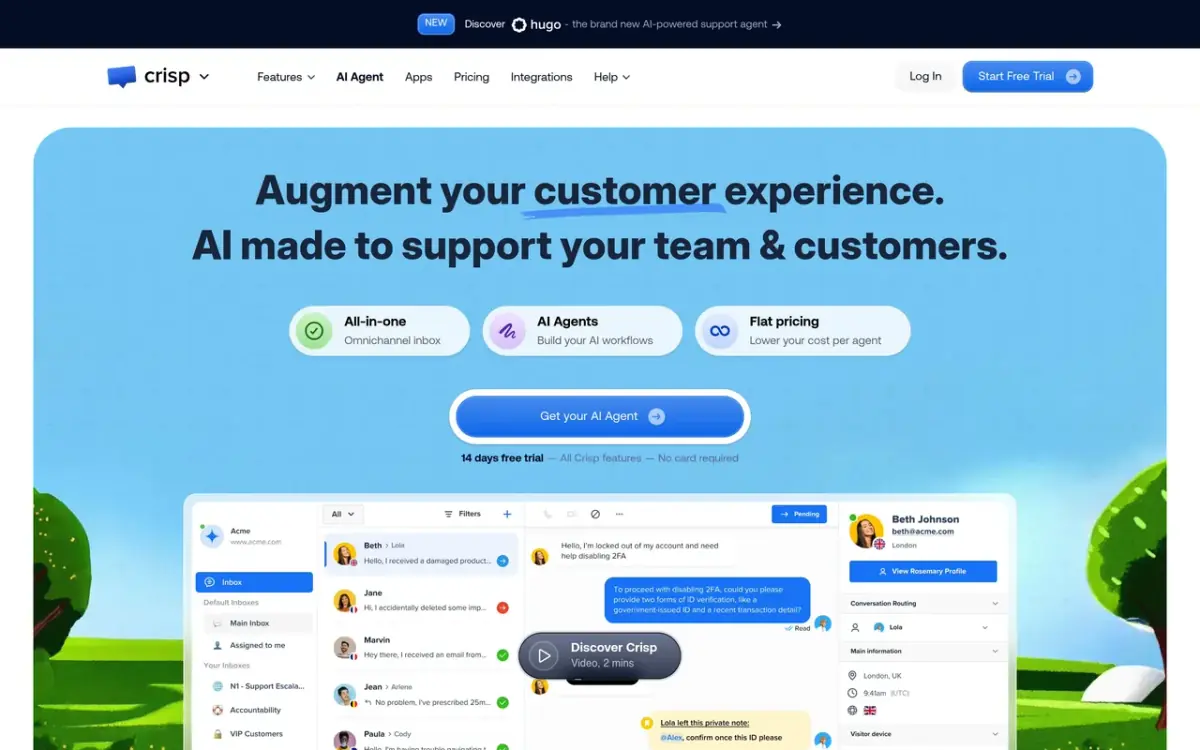 Crisp website