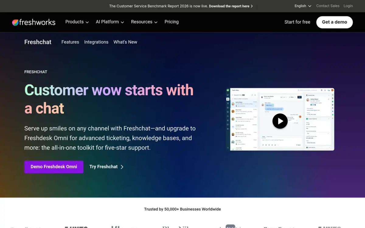 Freshchat website