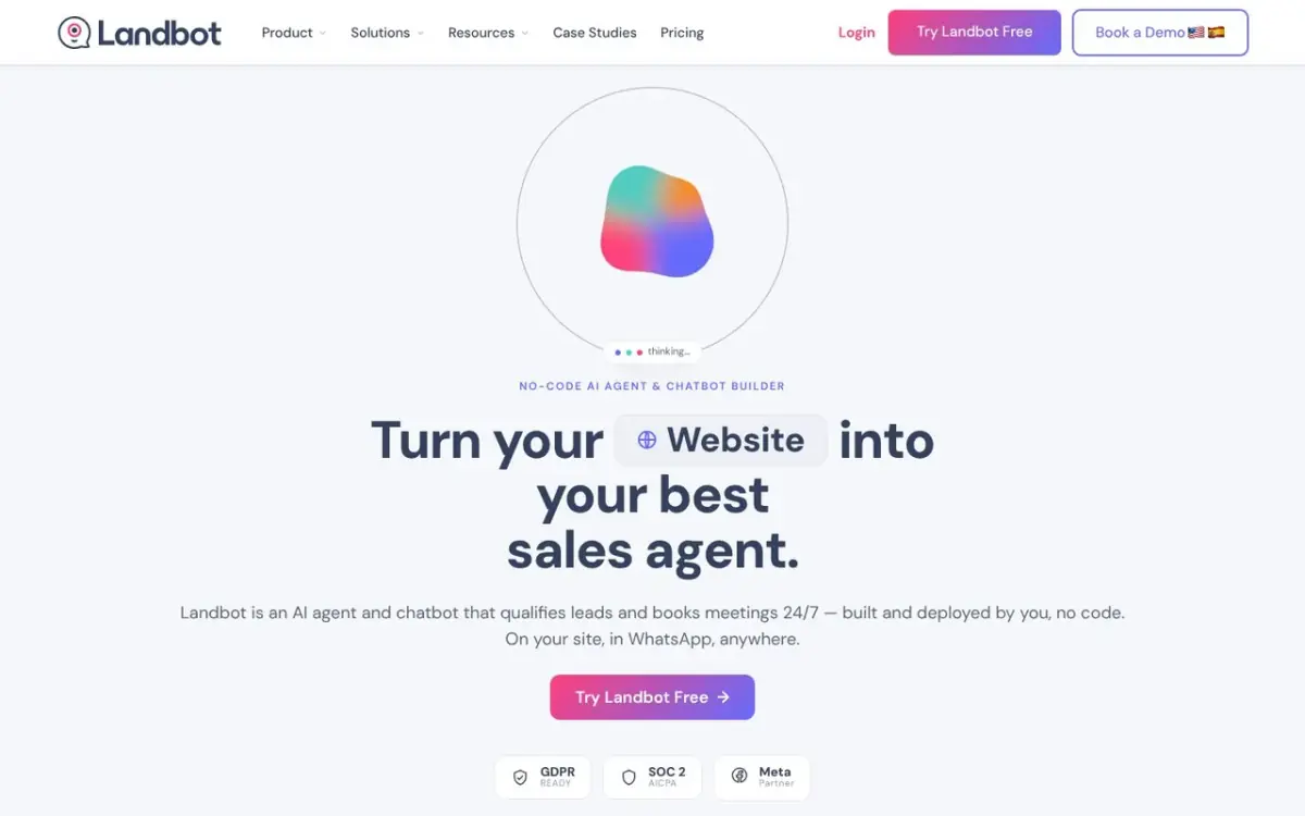 Landbot website