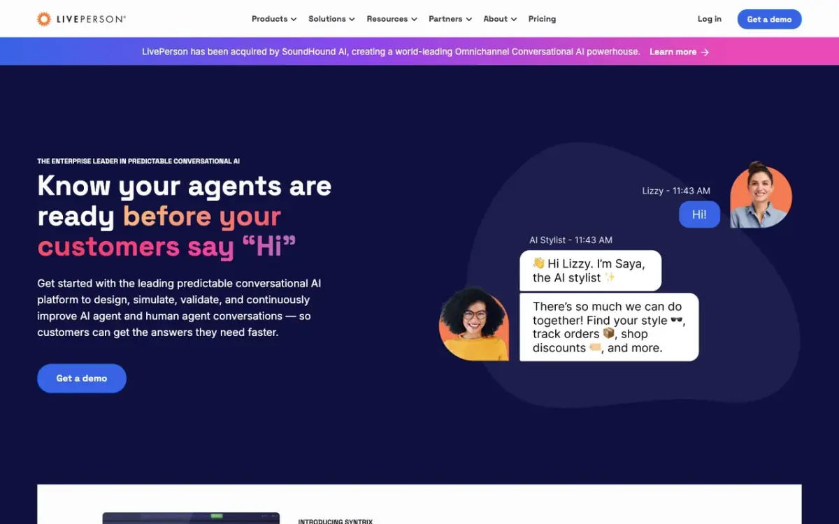 LivePerson website