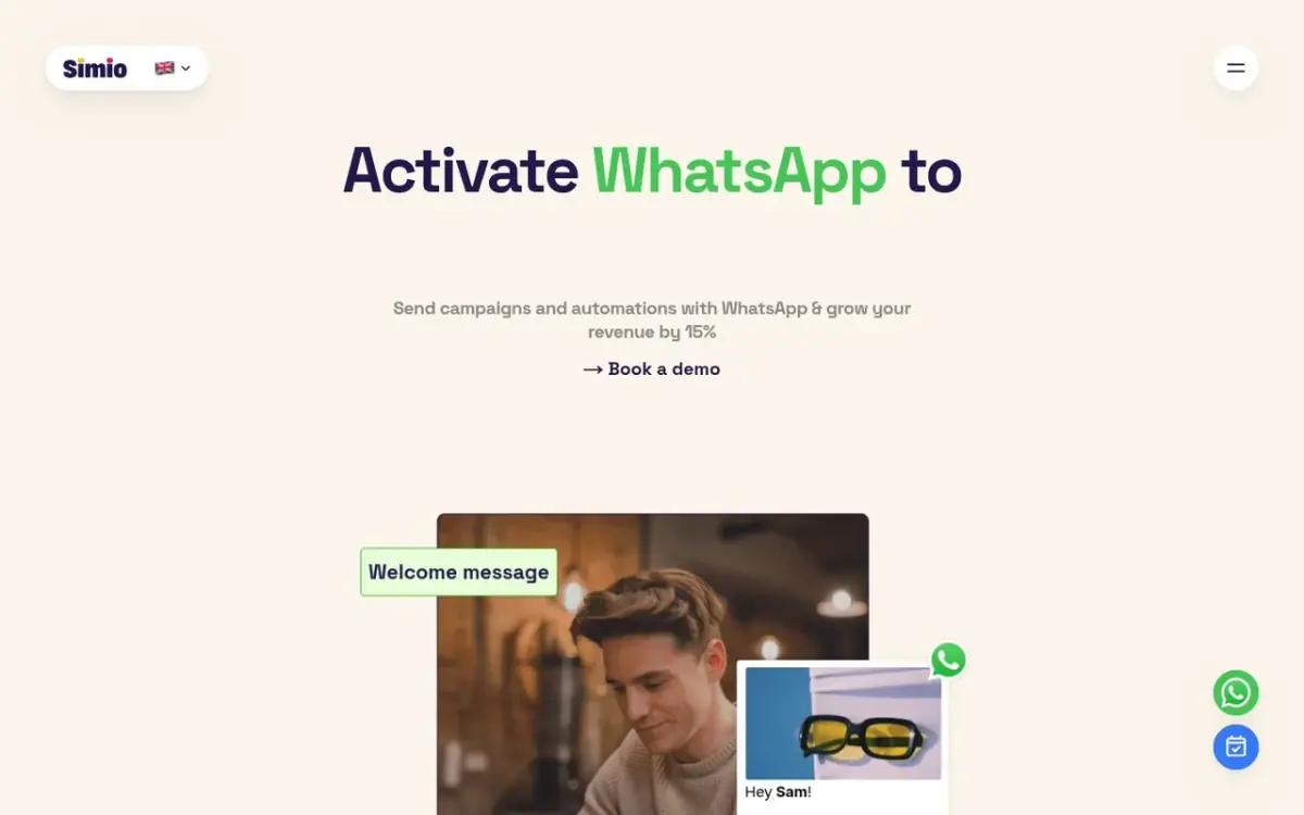 Simio homepage