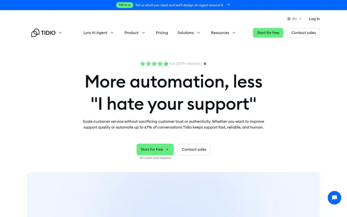 Tidio website