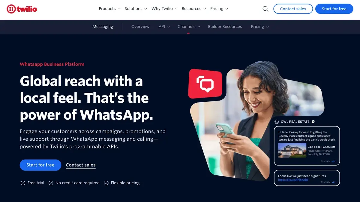 Twilio SMS pricing