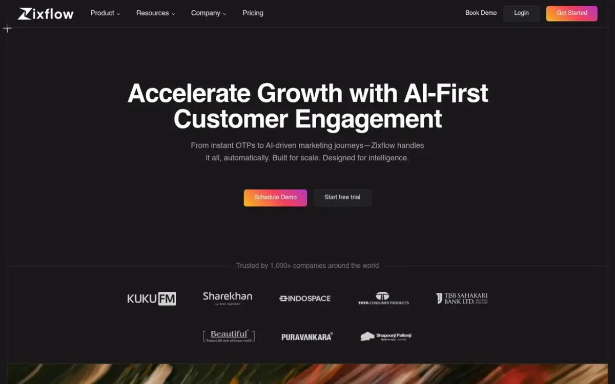Zixflow homepage